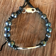 Sterling Peacock Pearl Bracelet