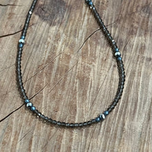 Smokey Quartz Navajo Pearl Hematite Necklace