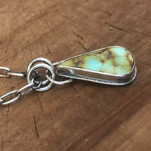 Bezel Set Hubei Turquoise Necklace