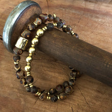 Tibetan Agate Double Stack Bracelet