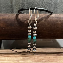 Turquoise Navajo Pearl Dangle Earrings