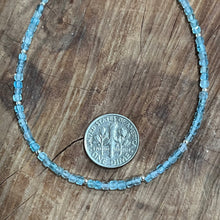 Natural Light Blue Apatite Ankle Bracelet