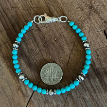 Kingman Turquoise Navajo Pearl Bracelet