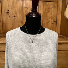 Hammered and Stamped Sterling Cross Necklace