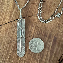 Handcrafted Sterling Feather Necklace
