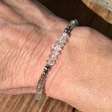 Herkimer Diamond Labradorite Navajo Pearl Bracelet