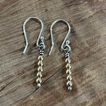 Sterling Silver 14K Yellow Gold Earrings