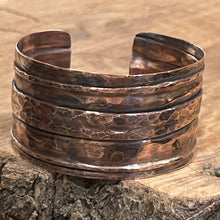 Folded Copper Cuff Bracelet