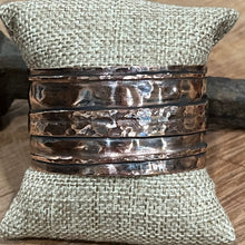 Folded Copper Cuff Bracelet