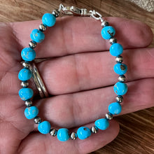 Sleeping Beauty Turquoise Navajo Pearl Bracelet