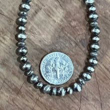 Navajo Pearl Corrugated Wheel Bracelet