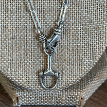 Paperclip Chain Snaffle Bit Necklace