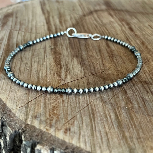 Navajo Pearl Hematite Ankle Bracelet