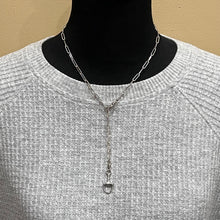 Paperclip Chain Snaffle Bit Necklace