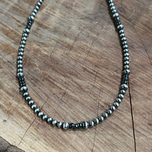 Navajo Pearl Hematite Cable Chain Necklace