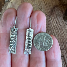 Navajo Pearl Hammered Sterling Earrings