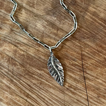 Handcrafted Sterling Silver Leaf Necklace