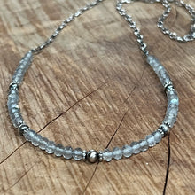 Labradorite Navajo Pearl Cable Chain Necklace